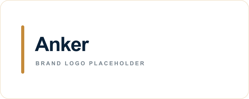 Anker text logo placeholder