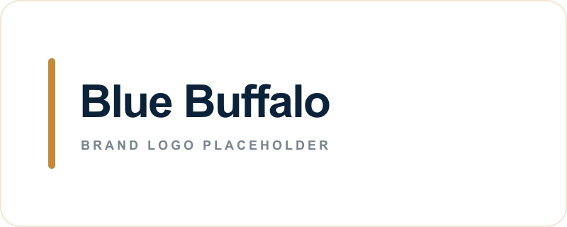 Blue Buffalo text logo placeholder