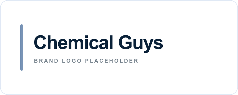 Chemical Guys text logo placeholder