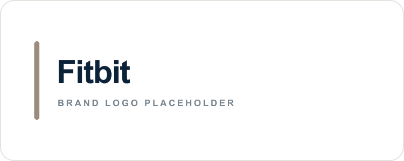 Fitbit text logo placeholder