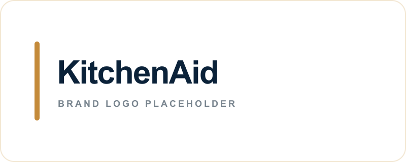 KitchenAid text logo placeholder