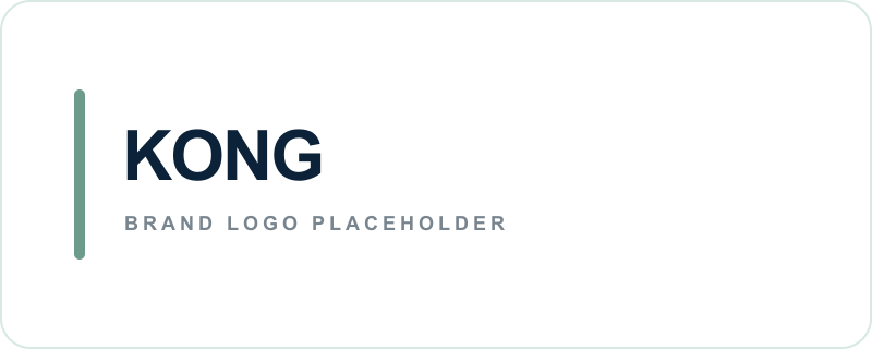KONG text logo placeholder
