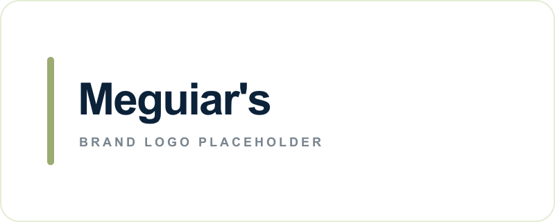 Meguiar's text logo placeholder