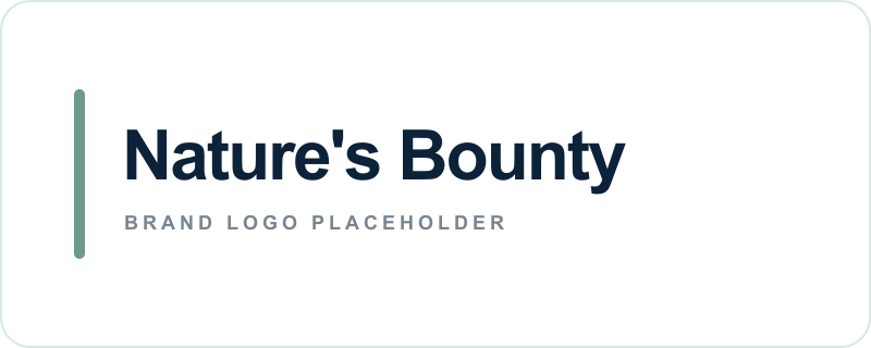 Nature's Bounty text logo placeholder