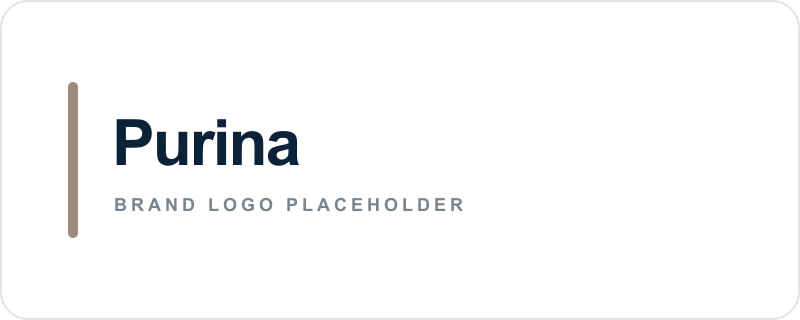 Purina text logo placeholder