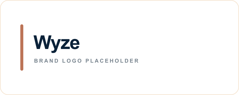 Wyze text logo placeholder
